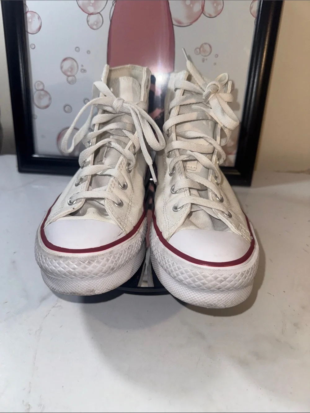 Converse Chuck Taylor All Star High-Top Platform Sneakers - Kids Size 5.5